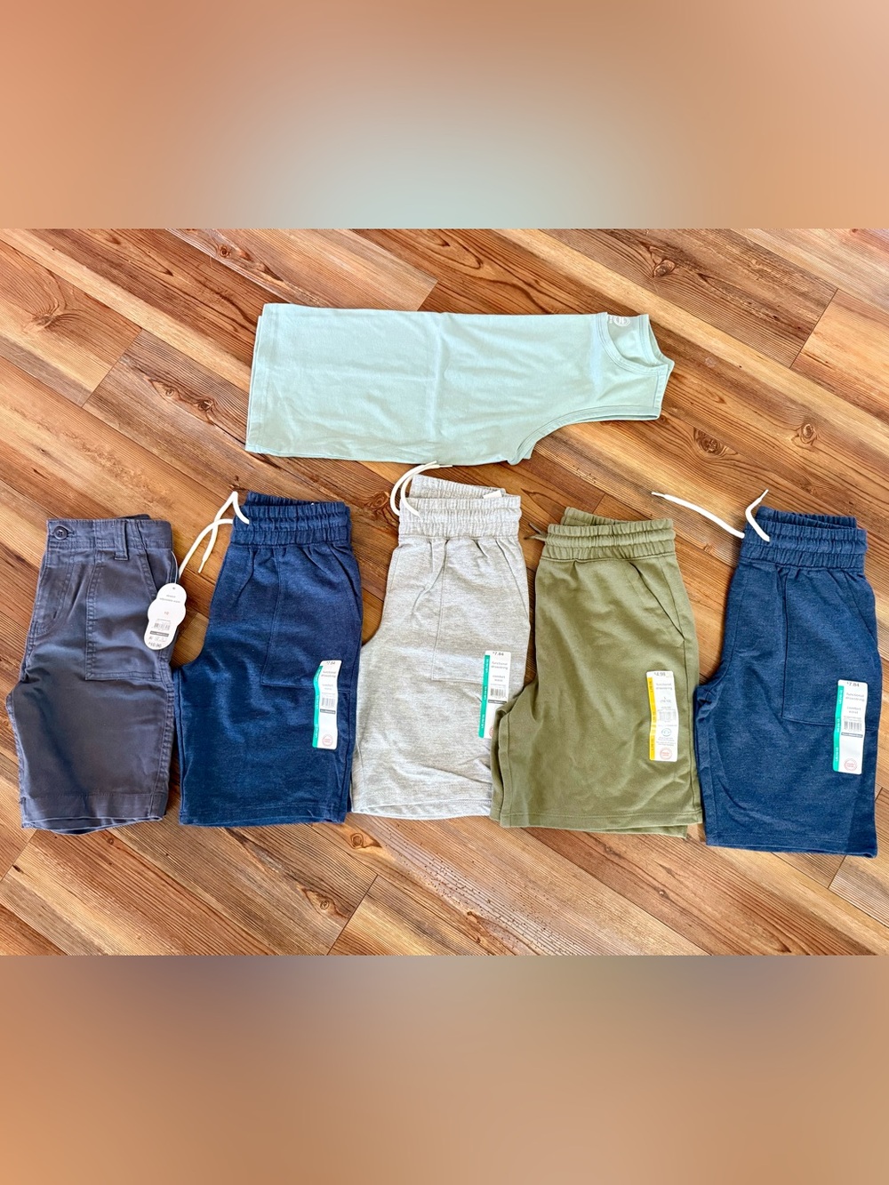Boys Size 10/12 Summer Clothing Lot – 5 Shorts + Tank – NWT